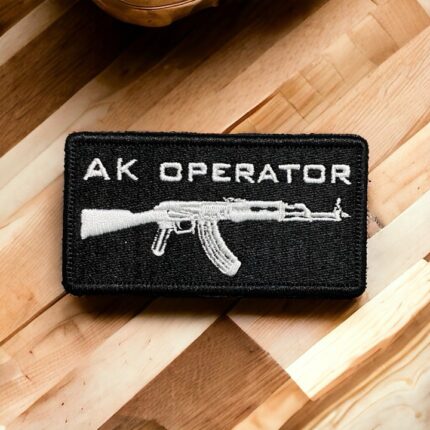 ak operator patch embroidery