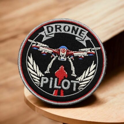 drone pilot design embroidery patch