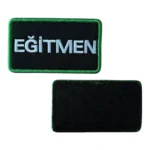egitmen yazili patch pec arma cirtli