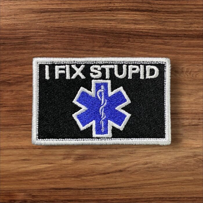 i fix stupid written embroidery patch