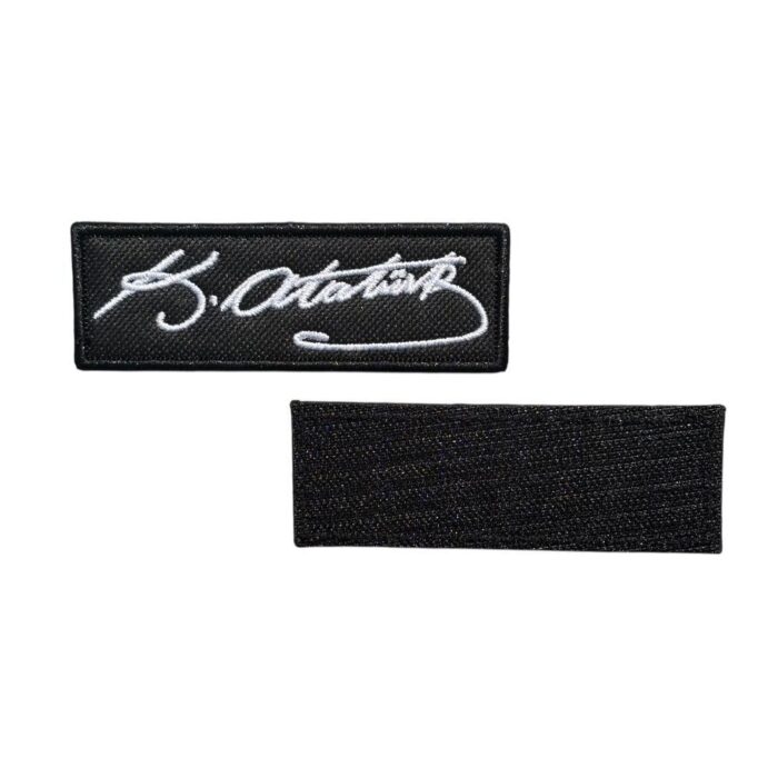 mustafa kemal ataturk imza patch arma nakis cirtli