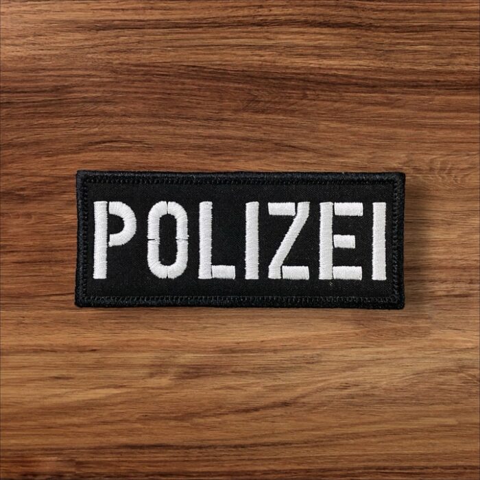 polizei yazili pec patch arma nakis