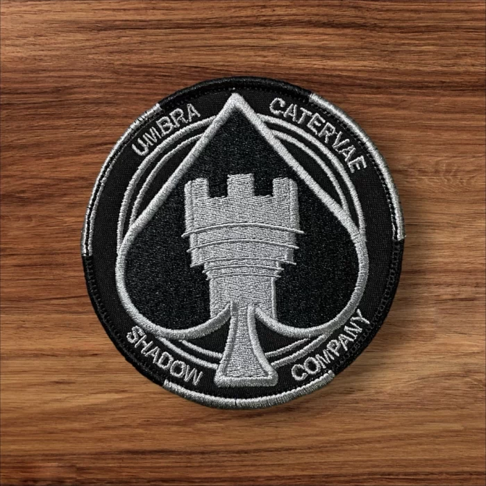 black ground shadow company patch