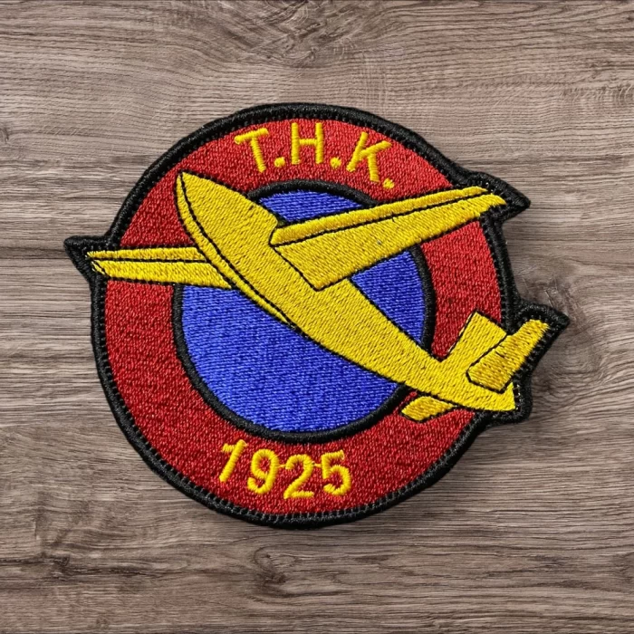 turkish aeronautical association patch embroidery