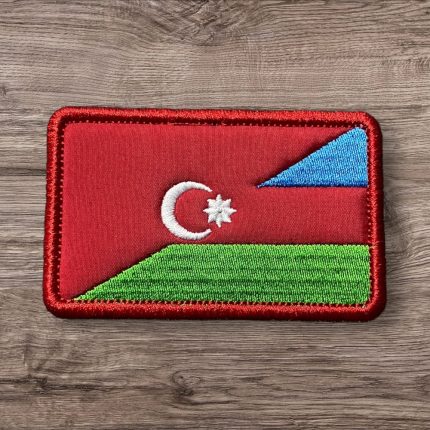 turkiye azerbaijan flag patch embroidery