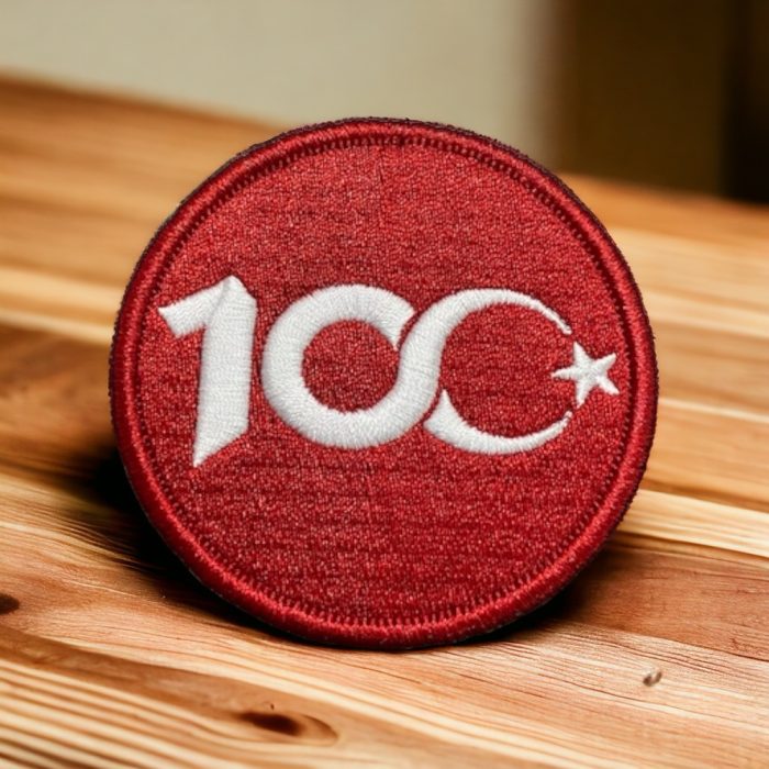 republic of turkiye 100th year round patch