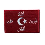 Red Color Union Flag Patch Embroidery