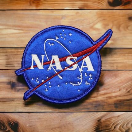 blue ground nasa logo embroidery patch