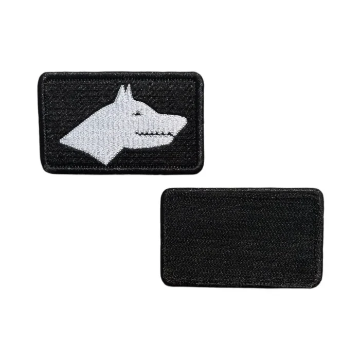 Black Gokturk Flag Embroidered Patch - Image 2