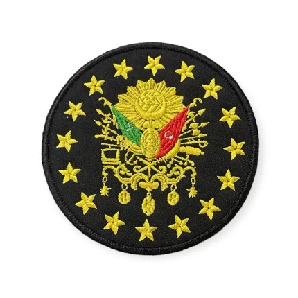 siyah zemin osmanli devleti arma patch pec