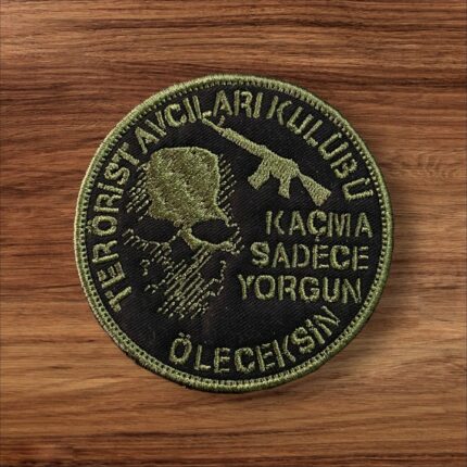 yesil renk askeri replik no 2 patch pec arma