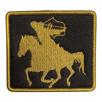 siyah zemin atli suvari patch arma nakis