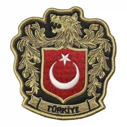 kurt motifli turk bayragi pec arma