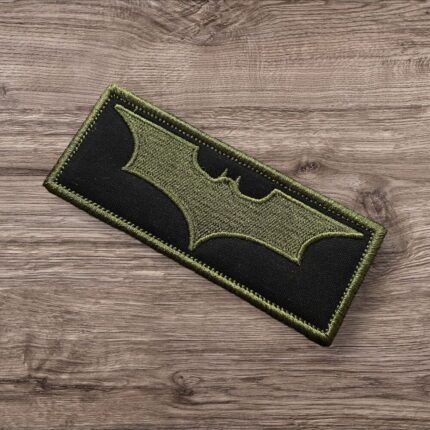 siyah zemin haki renk yarasa batman patch peç arma