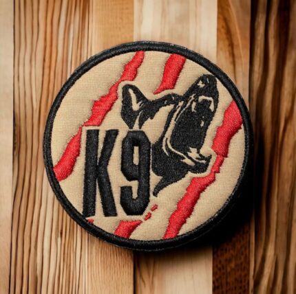 tan rengi k9 polis köpegi patch pec arma