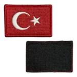 turk bayragi pec patch 6x4 cm cirtli