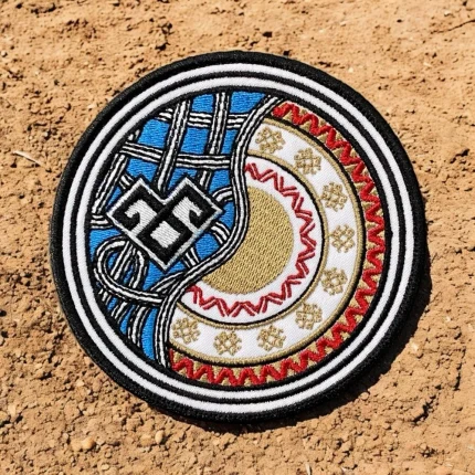 kilim motifli ozel kulturel nakis arma patch