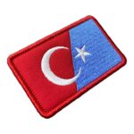 turkiye dogu turkistan bayragi kardeslik patch pec nakis