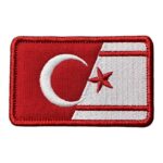 turkiye kuzey kıbrıs turk cumhuriyeti bayragi patch arma nakis