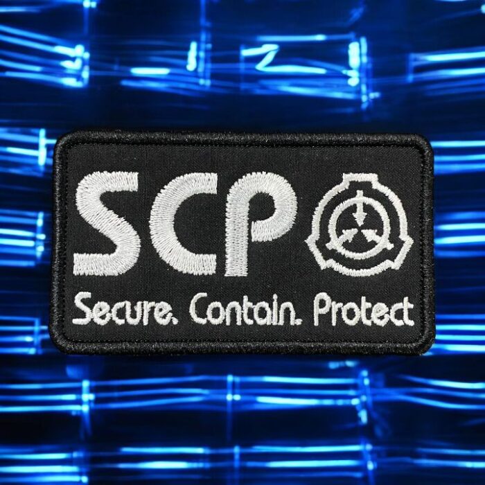 scp secure contain protect logo nakis arma patch pec