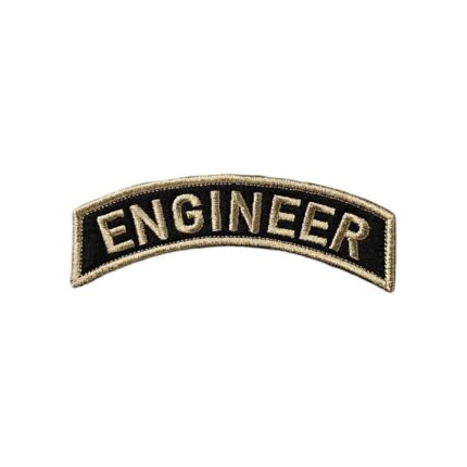 siyah zemin engineer patch nakis arma pec