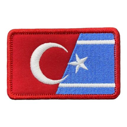 turkiye turkmeneli bayragi birlik beraberlik patch arma nakis