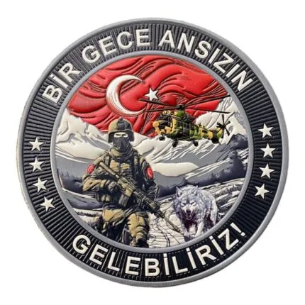 bir gece ansizin gelebiliriz morale military patch