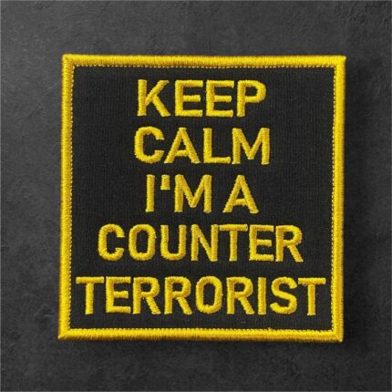 keep calm im a counter terrorist patch nakis pec