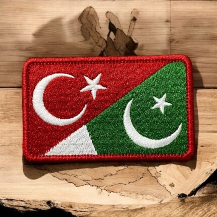 turkiye pakistan bayragi patch nakis arma pec