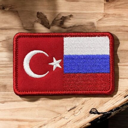 turkiye rusya bayragi patch nakis arma pec