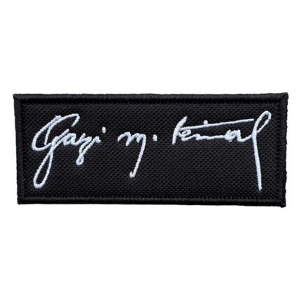 gazi mustafa kemal yazili ataturk armasi patch