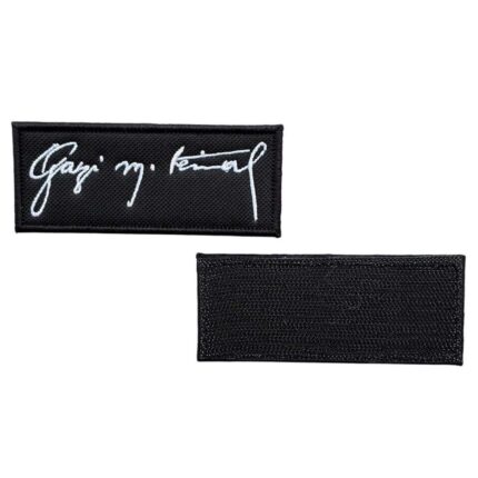 gazi mustafa kemal yazili ataturk armasi patch cirtli