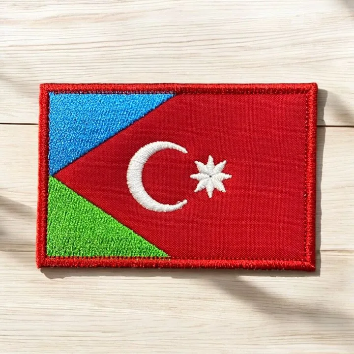 guney-azerbaycan-bayragi-peci-patch-nakis guney azerbaycan bayragi peci patch nakis