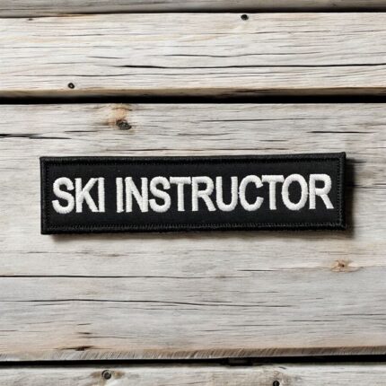 ski instructor kayak egitmeni yazili patch pec