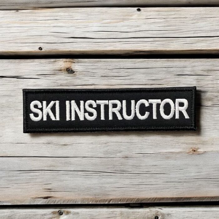 ski instructor kayak egitmeni yazili patch pec