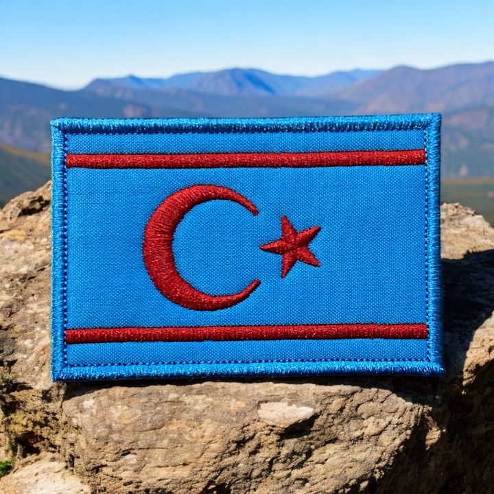 suriye turkleri turkmen bayragi peci nakis patch