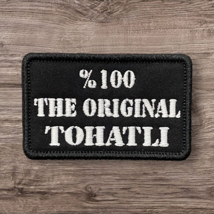 the original tohatli yazili nakis patch pec