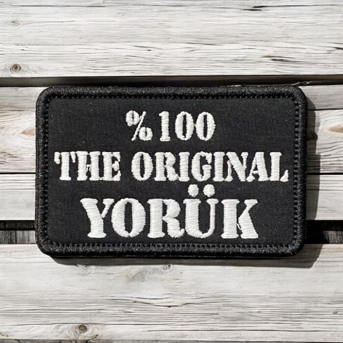 the original yoruk yazili nakis patch pec