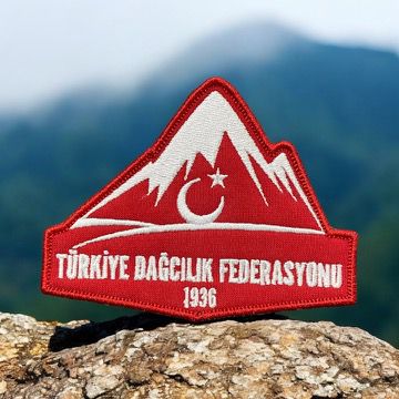 turkiye dagcilik federasyonu peci patch nakis