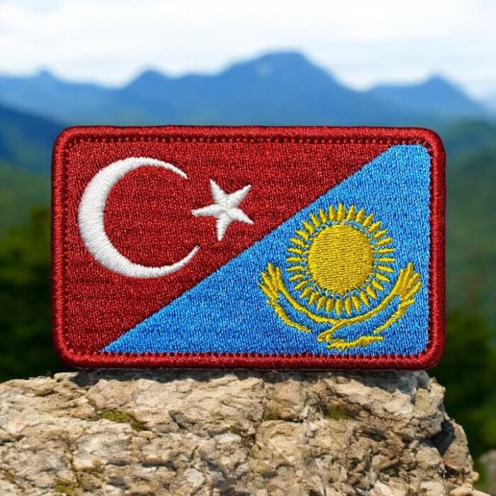 turkiye kazakistan bayragi nakis patch arma