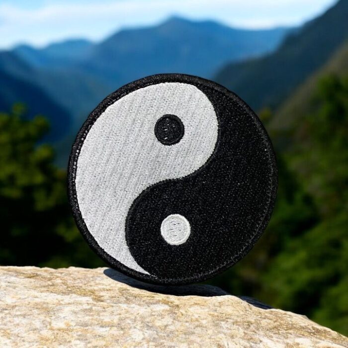 yin yang sembolu nakis patch arma