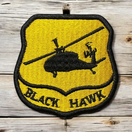 black hawk helicopter patch embroidery