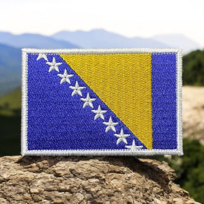 bosna hersek bayragi patch pec nakis