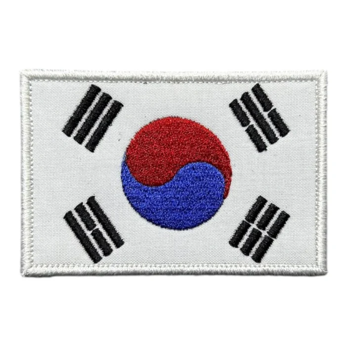 south korea flag embroidery patch