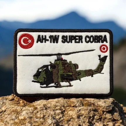 ah 1w super cobra helicopter embroidery patch