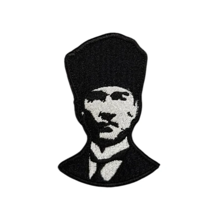 ataturk portrait embroidery patch