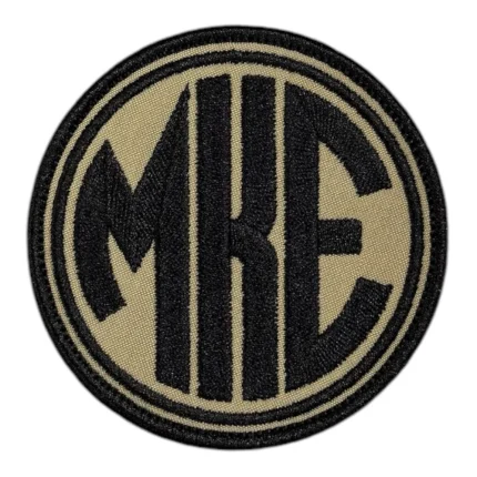 beige mke logo patch makine ve kimya endustrisi