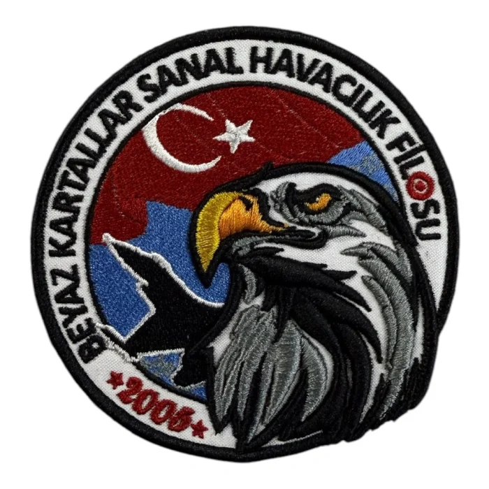 beyaz kartallar sanal havacilik filosu patch