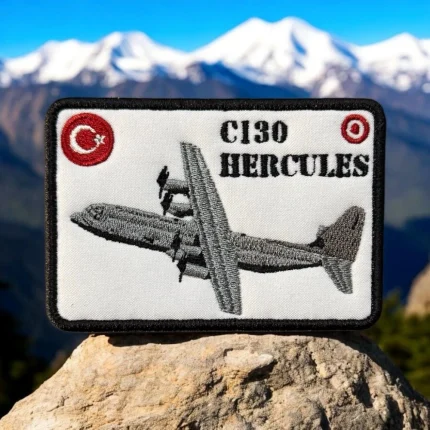 c130 hercules transport aircraft embroidery patch