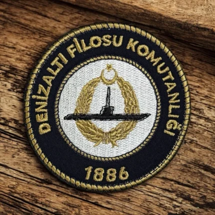 denizalti filosu komutanligi embroidery patch